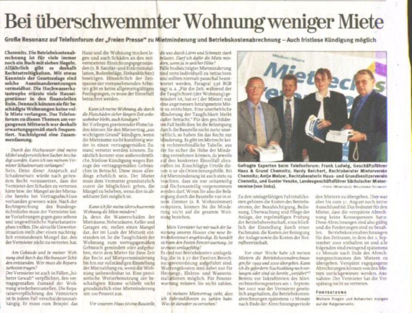 Gesch&auml;ftsf&uuml;hrerin Frau Melzer beim Telefonforum der "Freien Presse"